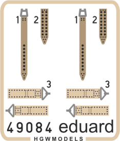 Ed49084 Seatbelts IJN SUPER FABRIC  1/48