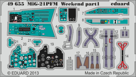 Ed49655 LEPTMiG-21PFM  1/48 Weekend