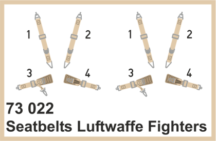 Ed73022 Lept - Seatbelts Luftwafe   1/72
