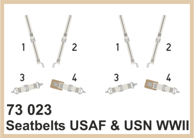 Ed73023 Lept - Seatbelts USAAF a USN  WWII  1/72
