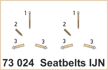 Ed73024 Seatbelts IJN SUPER FABRIC 1/72