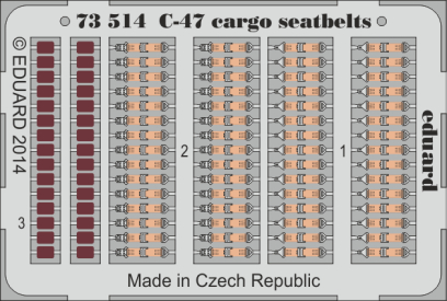 Ed73514 LEPT C-47 cargo seatbelts