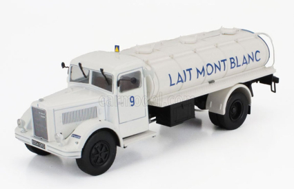 Edicola Berliet Gdr 7w Tanker Truck Trasporto Latte Lait Mont Blanc 2-assi 1948 1:43 Bílá