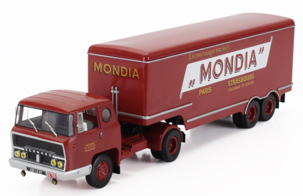 Edicola Bernard Tda180 Truck Demenagements Mondia Transports 1960 - Without Card Box 1:43 Red