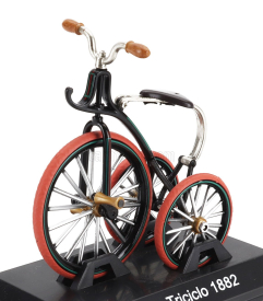 Edicola Bicicletta Kinder Triciclo Bicycle 1882 1:15 Červená Černá