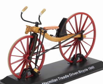 Edicola Bicicletta Macmillian Treadle Driven Bicycle 1840 1:15 Žlutá Červená