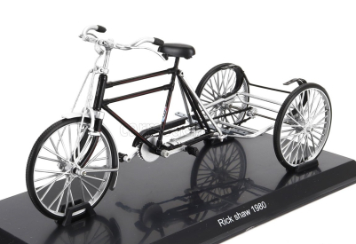 Edicola Bicicletta Rick Shaw Bicycle 1980 1:15 Černá Stříbrná