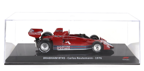 Edicola Brabham F1  Brabham Bt45b Martini Racing N 7 Season 1976 Carlos Reutemann - Con Vetrina - With Showcase 1:24 Red