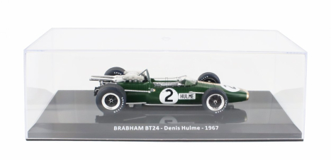 Edicola Brabham F1  Bt24 Repco Bt24 N 2 World Champion Season 1967 Denis Hulme - Con Vetrina - With Showcase 1:24 Zelené Zlato