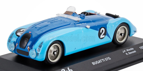 Edicola Bugatti Type 57g 3.3l Team Roger Labric N 2 Winner 24h Le Mans 1937 Jean Pierre Wimille - Robert Benoist 1:43 2 Tóny Modré
