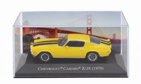 Edicola Chevrolet Camaro Z/28 Coupe 1970 - Con Vetrina - With Showcase 1:43 Žlutá Černá