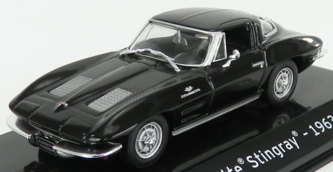 Edicola Chevrolet Corvette Stingray 1963 - Con Vetrina - With Showcase 1:43 Black