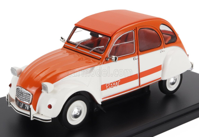 Edicola Citroen 2cv Spot 1976 1:24 Bílá Oranžová