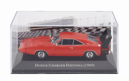 Edicola Dodge Charger Daytona 1969 - Con Vetrina - With Showcase 1:43 Červená Černá