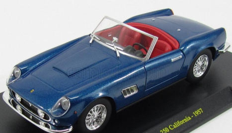 Edicola Ferrari 250 California Spider 1957 - Con Vetrina - With Showcase 1:24 Blue Met