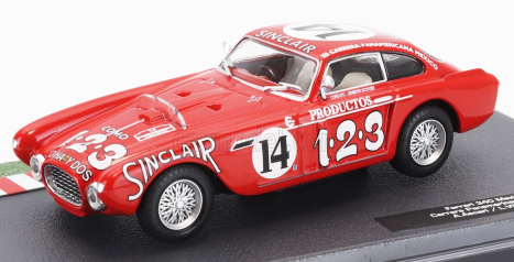 Edicola Ferrari 340 Mexico Vignale Coupe N 14 Rally Carrera Panamericana Mexico 1952 Alberto Ascari - Luigi Villoresi 1:43 Červená Bílá