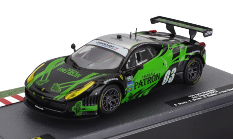 Edicola Ferrari 458 Italia 4.5l V8 Grand-am Team Extreme Speed Motorsport N 03 24h Daytona 2012 Scott Sharp - Ed Brown - Johannes Van Overbeek - Guy Cosmo 1:43 Zelená Černá