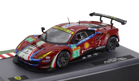 Edicola Ferrari 488 Gt3 3.9l Turbo V8 Team Af Corse N 51 6h Silverstone 2017 Alessandro Pierguidi - James Calado 1:43 Red