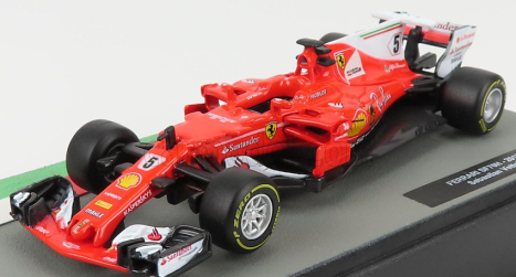 Edicola Ferrari F1  Sf70h N 5 Season 2017 Sebastian Vettel 1:43 Červená Bílá