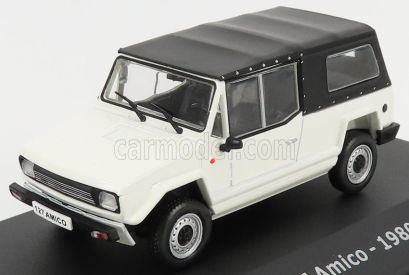 Edicola Fiat 127 Amico Soft-top Closed 1980 - Con Vetrina - With Showcase 1:43 Bílá Černá