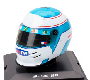 Edicola Helmet F1  Casco Helmet Mika Salo F399 Team Ferrari Season 1999 1:5 Světle Modrá Bílá