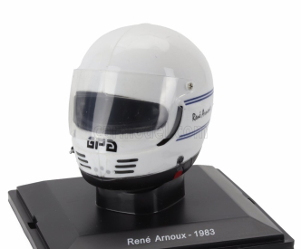 Edicola Helmet F1  Casco Helmet Rene Arnoux 126 C2b Team Ferrari Season 1983 1:5 Bílá
