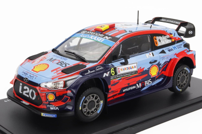Edicola Hyundai I20 Wrc N 6 Winner Rally Sardinia Italy 2019 Dani Sordo - Carlos Del Bario 1:24 Světle Modrá Červená Černá