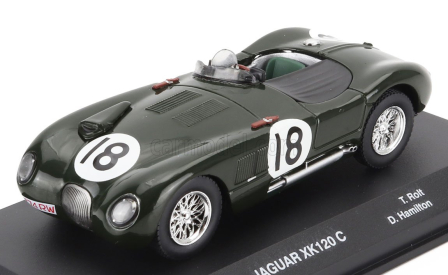 Edicola Jaguar Xk120 C-type Spider 3.4l Team Jaguar Cars Ltd N 18 Winner 24h Le Mans 1953 Tony Rolt - Duncan Hamilton 1:43 Zelená