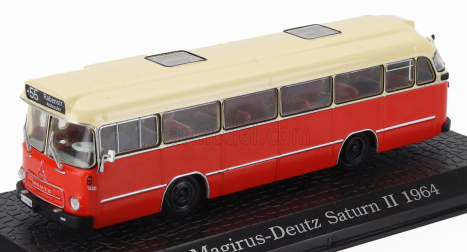 Edicola Magirus Deutz Saturn Ii Autobus 1957 - Damage Display Box 1:72 Červený Krém
