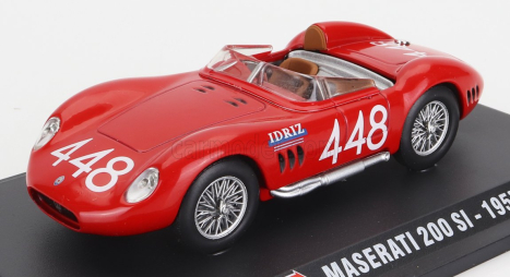 Edicola Maserati 200si Spider N 448 Mille Miglia 1957 1:43 Red