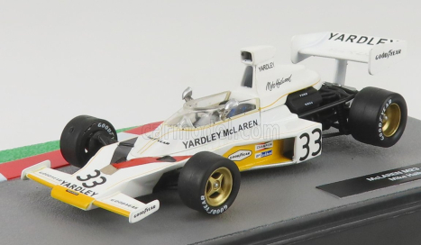 Edicola Mclaren F1  M23 Ford N 33 Season 1974 Mike Hailwood 1:43 Bílá Žlutá