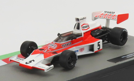 Edicola Mclaren F1  M23 Ford N 5 World Champion Season 1974 Emerson Fittipaldi 1:43 Červená Bílá