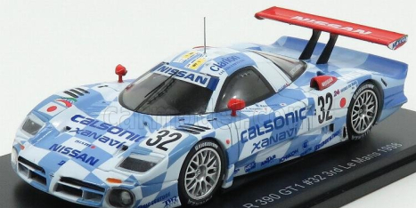 Edicola Nissan R390 Gt1 3.5l Turbo Team Nissan Motorsport N 32 1:43, modrá