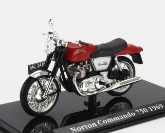 Edicola Norton Commando 750 1969 1:24 Červená Černá
