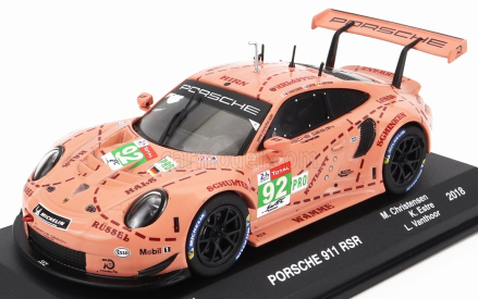 Edicola Porsche 911 991 Rsr Team Porsche Gt N 92 1:43, růžová