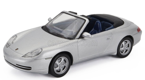 Edicola Porsche 911 996 Carrera Cabriolet Spider 2001 1:43 Silver