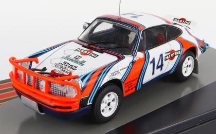 Edicola Porsche 911 Sc 3.0 Coupe Martini Racing (night Version) N 14 2nd Rally East African Safari 1978 Vic Preston Jr. - John Lyall 1:43 Bílá Červená Modrá
