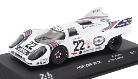 Edicola Porsche 917k 4.9l Team Martini Racing N 22 Winner 24h Le Mans 1971 Helmut Marko - Gijs Van Lennep 1:43 Bílá Modrá