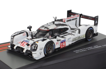 Edicola Porsche 919 Hybrid 2.0l Turbo V4 Team Porsche N 19 Winner 24h Le Mans 2015 Earl Bamber - Nick Tandy - Nico Hulkenberg 1:43 Bílá Šedá Černá