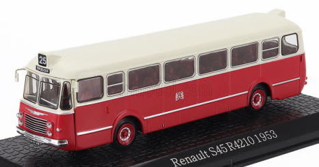 Edicola Renault S45 R4210 Autobus 1953 - Damage Display Box 1:72 Červený Krém