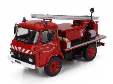 Edicola Saviem Tp3 Truck Fire Engine Saints En Puisaye 1972 1:43 Red