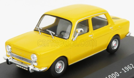 Edicola Simca 1000 1962 - Con Vetrina - With Showcase 1:43 Žlutá