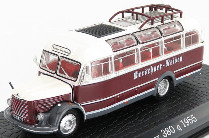 Edicola Steyr 380q Autobus 1955 - Damage Display Box 1:72 Bordeaux White
