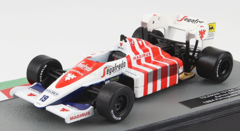 Edicola Toleman F1  Tg184 Hart Turbo N 19 Portugal Gp 1984 Ayrton Senna 1:43 Modrá Bílá Červená