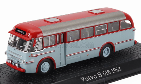 Edicola Volvo B616 Autobus 1953 - Damage Display Box 1:72 Červená Světle Modrá