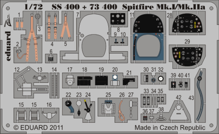 EdSS400 Spitfire Mk.I/Mk.IIa S.A. 1/72 for Airfix kit