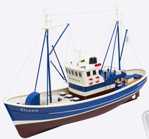 RC Elcano rybářský člun 1:25 ARTR, modrá