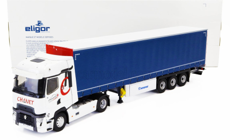 Eligor Renault T520 Truck Telonato Chanet Transports 2021 1:43 Bílá Modrá