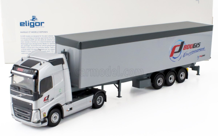 Eligor Volvo Fh 460 Truck Cassonato Bougis Transports 2020 1:43 Grey