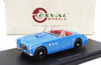 Esval model Allard K3 Roadster Open 1953 1:43 Světle Modrá